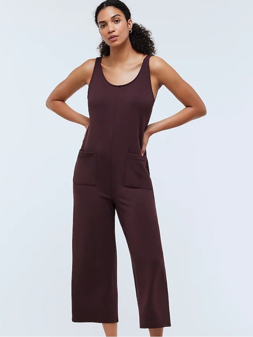Madewell Superbrushed Pull-On Jumpsuit MWL Romper Jumper Outfit Large One Piece